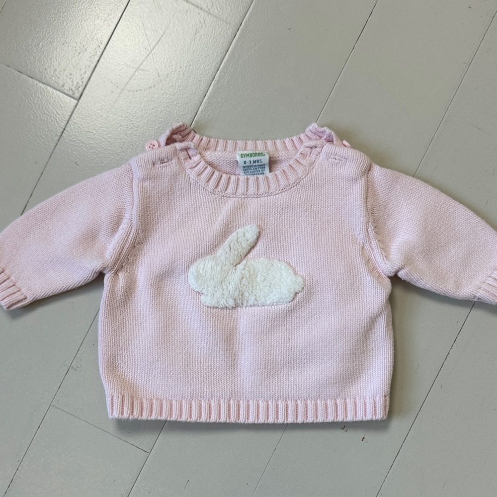 Gymboree Pink Bunny Sweater